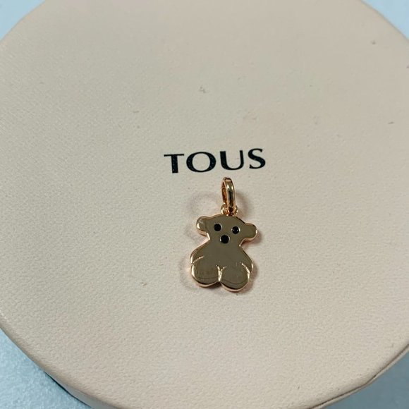 TOUS Large Rose Silver Vermeil Sweet Dolls bear Pendant the beloved bear - Picture 7 of 7